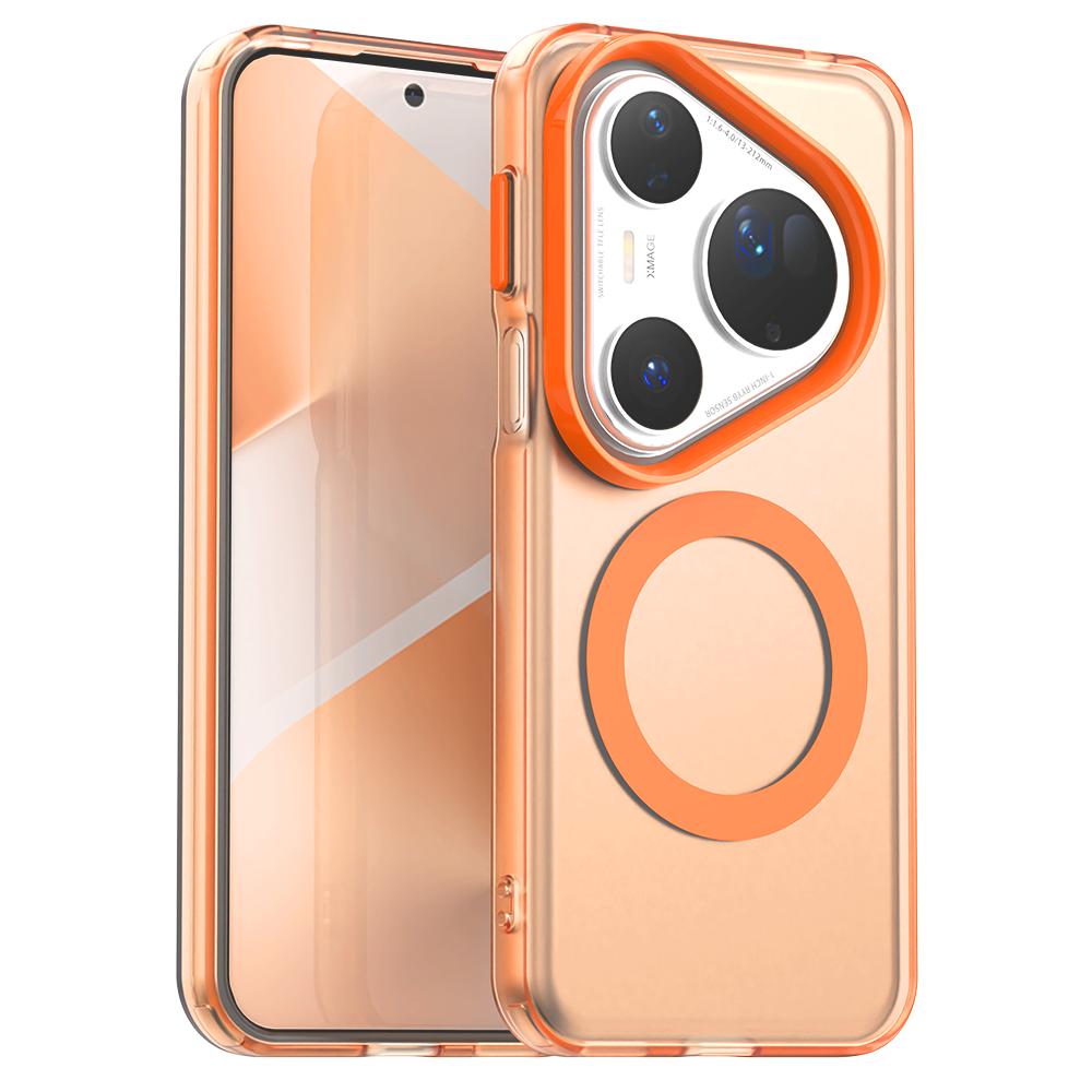 

For Matte Translucent Candy Color Magnetic Case For Huawei Pura 80 70 Ultra Mate 70 60 Pro Plus Shockproof Hard PC Cover Huawei Mate 60
