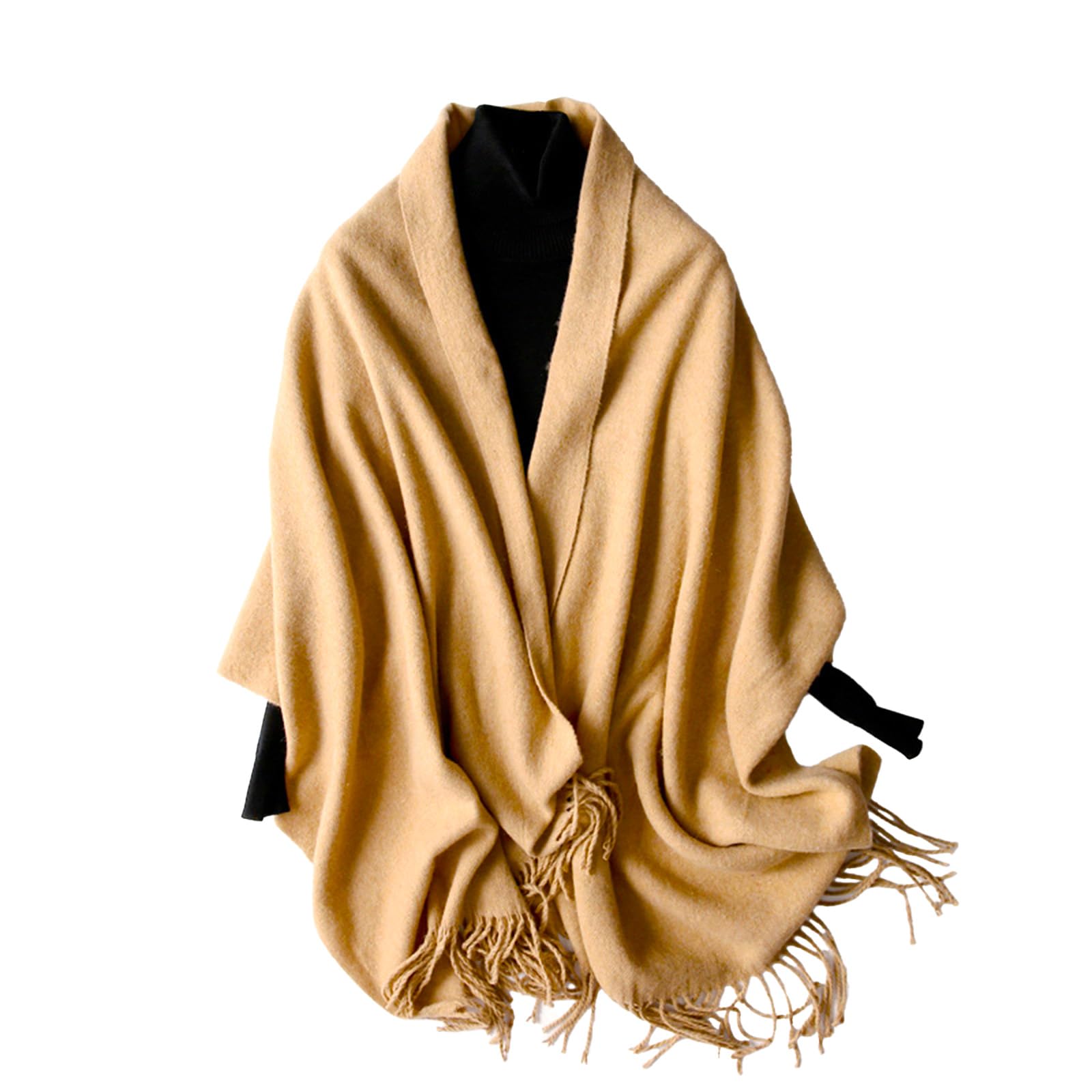 

EnjoIt Women s Scarf Stole, Large Solid Color Boxed Gift, Thick Warm Cashmere Touch, Autumn Winter Unisex Student Christmas Fashion G5020 Camel