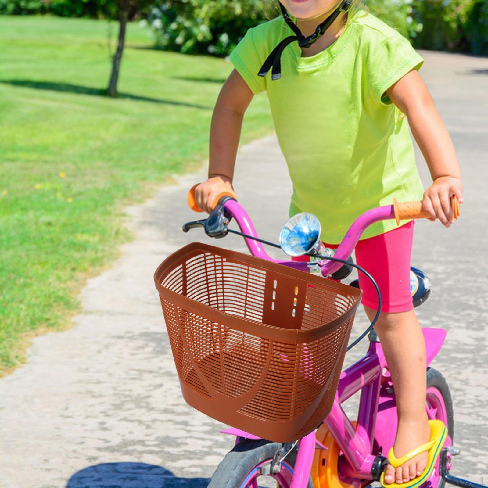 

Велосипедная корзина Грузовой багажник Переноска для животных Пластик Легко установить Органайзер Велосипед Передний коричневый
