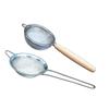 Wooden Handle Stainless Steel Mesh Matcha Filter - Small Kitchen Colander & Tea Strainer