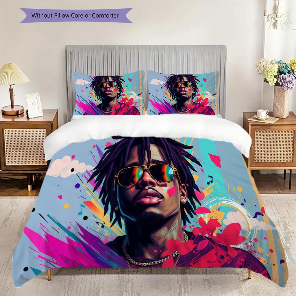 Vibrant Colors Cool Style Threepiece Set 1 Duvet Cover 2 Pillowcase Without Core Christmas Birthday Gift Duvet Cover And Pillowcase