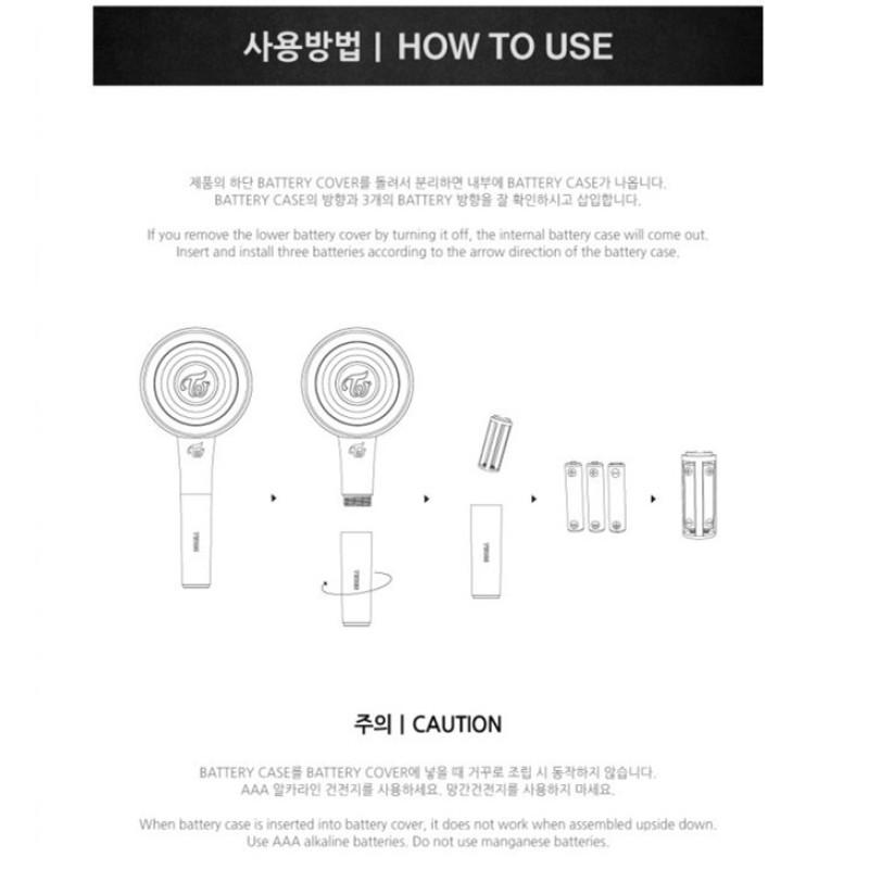 Twice Candy Bong Z Leuchtstab für Gesangskonzerte, Zeremonien, Fan-Unterstützung