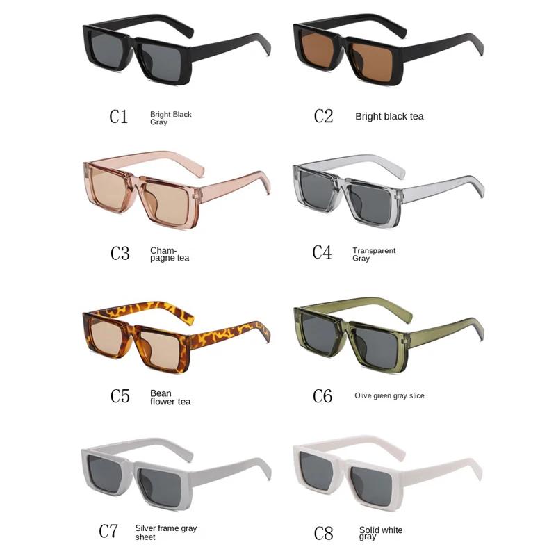 New Y2K Sunglasses for Men Women Trendy Sun Glasses Goggle Man Brand Designer Square Glasses Shades Female Eyewear Oculos