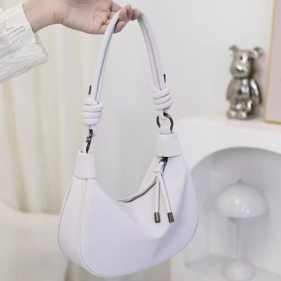 

Super Popular Wrinkled Dumpling Bag Women s Bag 2025 New Croissant Bag Trendy This Year Popular Shoulder Handbag Crossbody Bag светло-фиолетовый