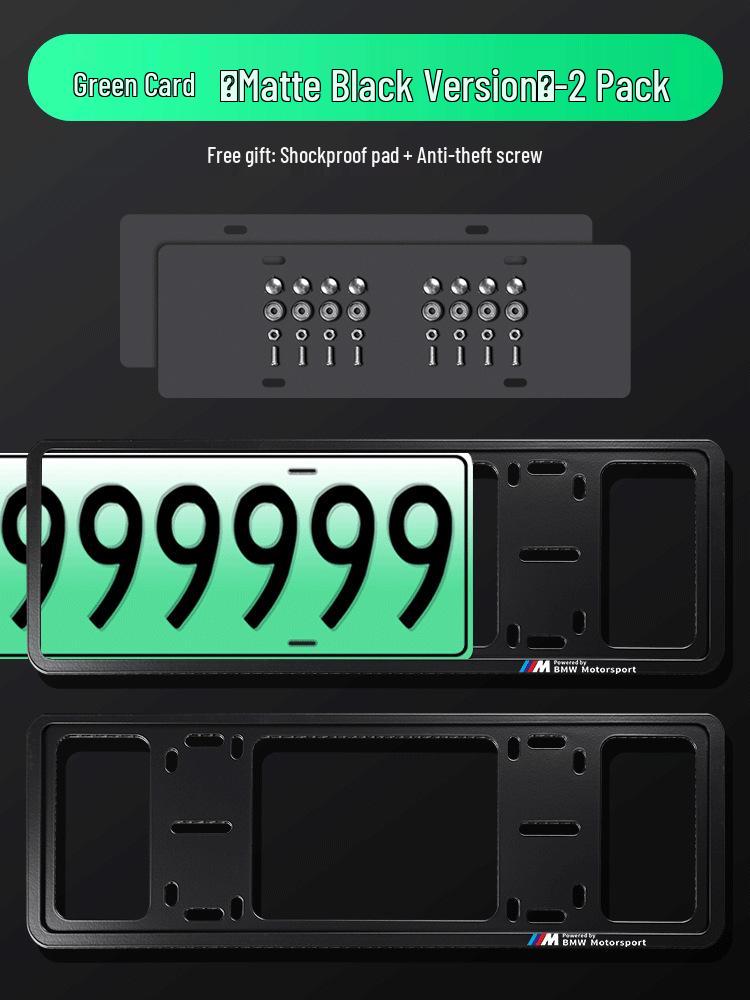 Kohlefaser-Nummernschildhalter für BMW X1, X2, X3, X4, X5, 1er, 3er, 5er