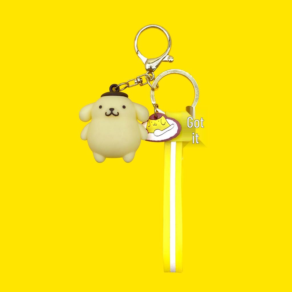 3D Sanrio Keychain: Kuromi, My Melody, Pompompurin Backpack Accessories