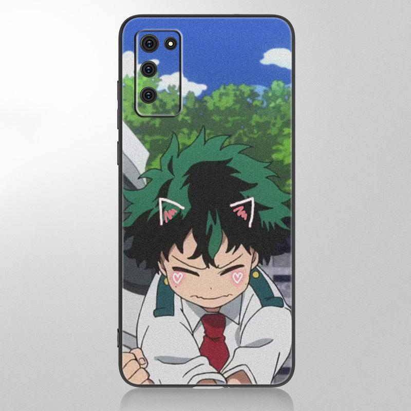

Чехол My Hero Academy Midoriya для Samsung Galaxy A12 A02S A22 A32 A52 A72 A71 A51 A41 A31 A21 A11 A50 A70 A10S A20S, черный чехол Samsung A41