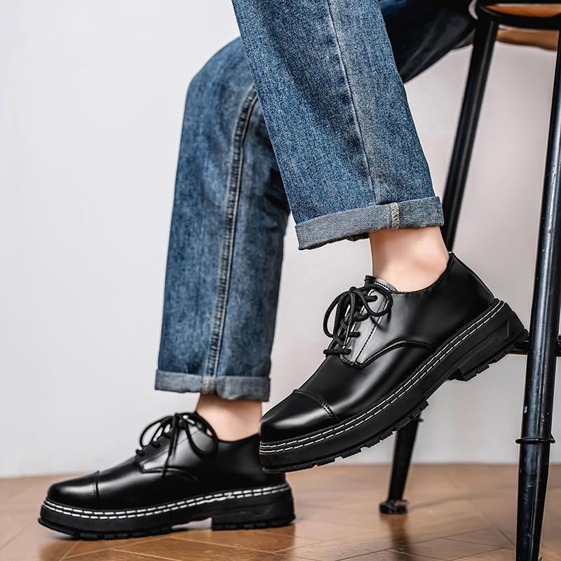 Fashion CYYTL Casual Mens Leather Dress Shoes Office Work Loafers Platform Outdoor Walking Fashion Sport Luxury Designer Summer Sneakers