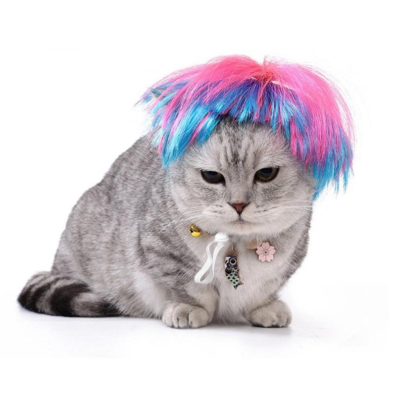Universal Pet Wigs for Cats and Dogs - Halloween Accessories