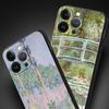 Claude Monet Impressionism Painter For iPhone 11 12 13 15 16 14 Pro Max Phone Case X XR XS 7 8 Plus SE Luxury Cover Funda