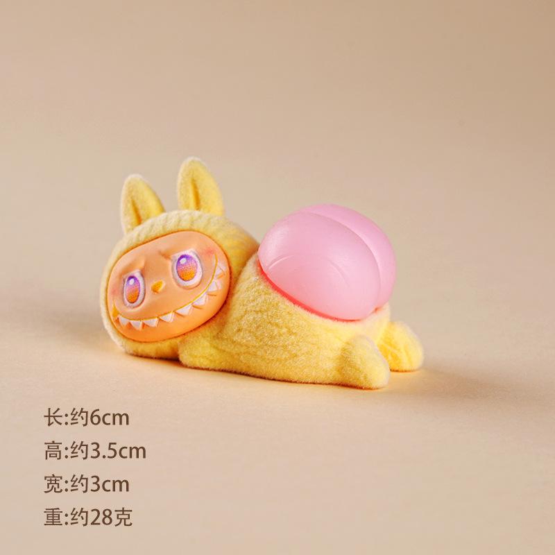 Tide Play Resin Ornament Ornament, Flocking Cute Doll Blind Box Blind Bag Desktop Ornament