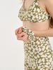 Finebay Swim Hair Scrunchie, Floral Green