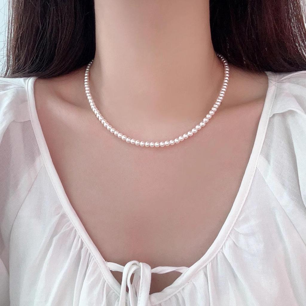 Aurora Freshwater Pearl & Millet Bead Clavicle Necklace - High-End, Natural, Versatile Design