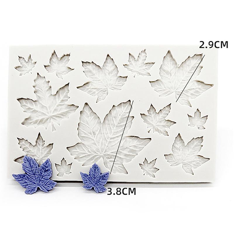 3D Mini Rose Flower Leafs Silicone Mold DIY Fondant Chocolate Sugarcraft Cake Decor Baking Tools Confectionery Clay Resin Mould