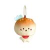 Flip Bread Doll Plush Toy Soft Fill Keychain Backpack Decorative Gift Pendant