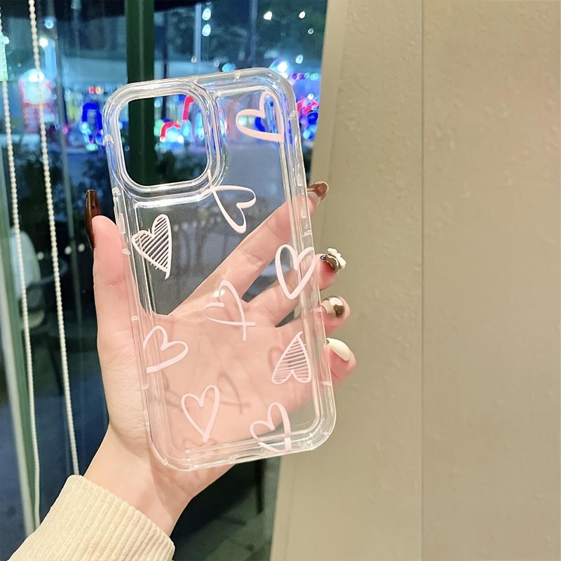 Shockproof Soft Clear Phone Case For Xiaomi Poco F5 X6 X3 Pro Mi 11 Lite 5G 14 13T 13 12T 12 Pro Love Heart Flower Cover