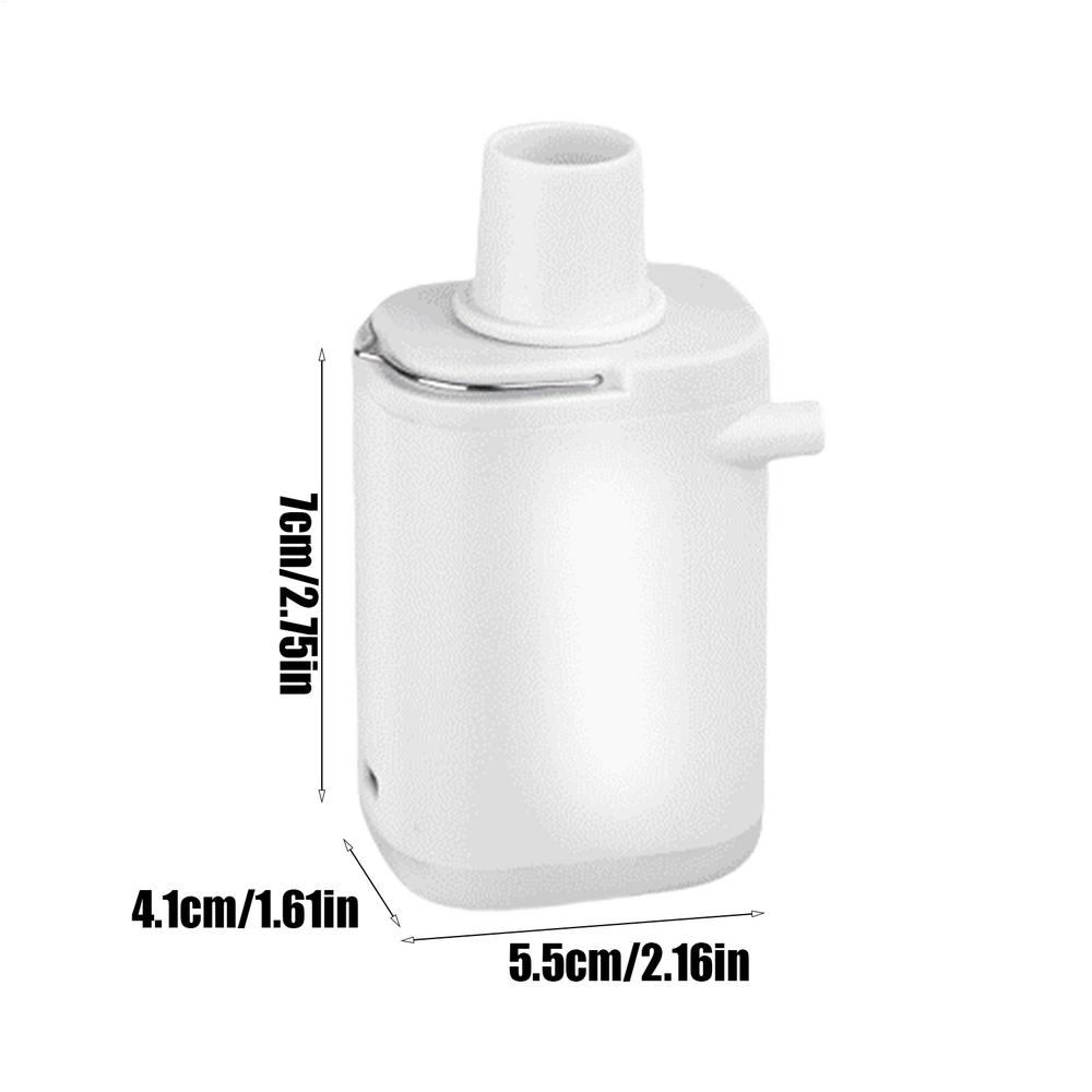 

Portable Inflator Air Pump Portable Inflatable Pump Deflation Tool For Raft Beach Home Volleyball Soccer Football Balloon білий