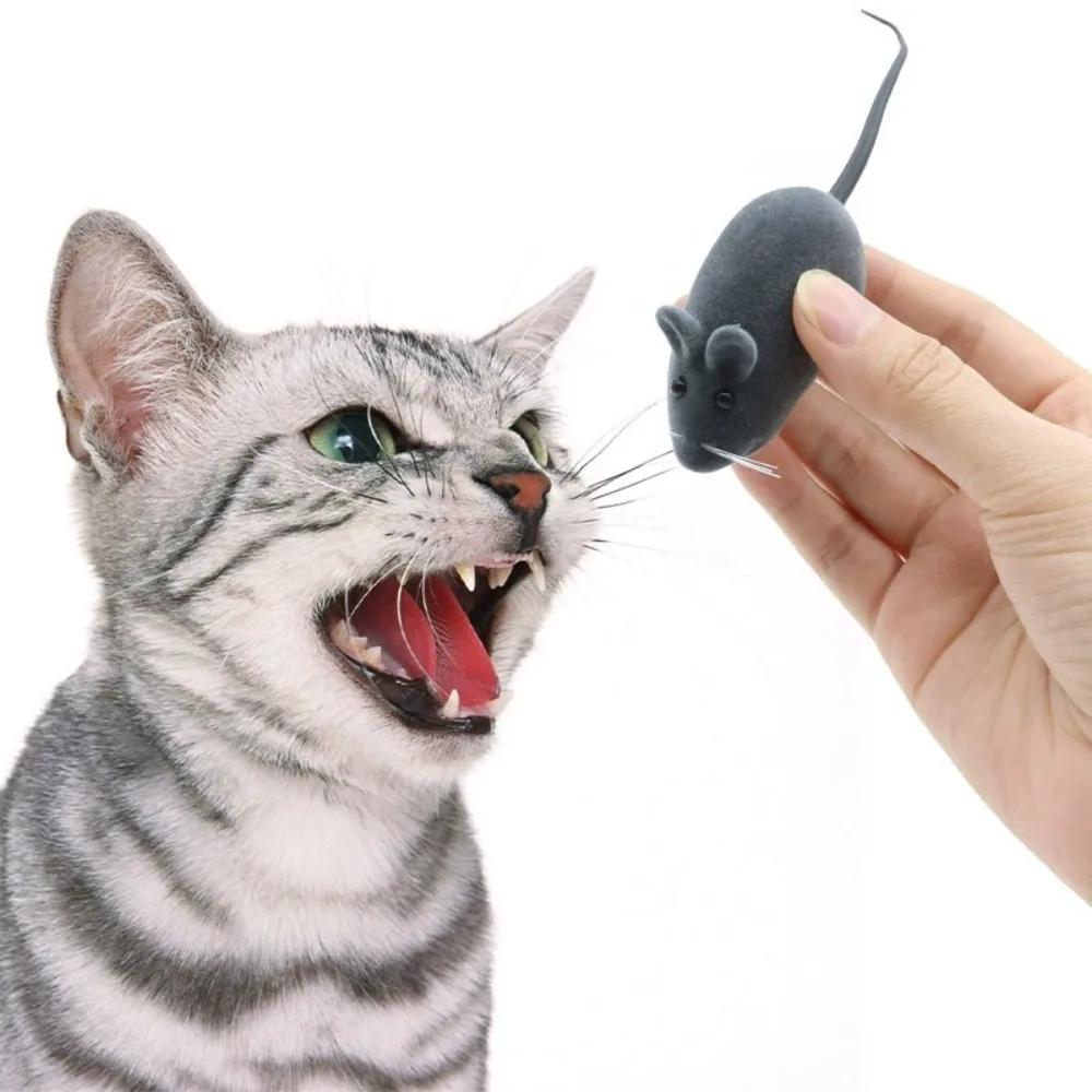 Pet Vocalize Make The Cat Happy Plastic Toy Simulation Mice Shaped Cat InteractiveToy Suitable for Fun Games Sports Pet Supplies