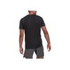adidas Heat Rdy Reflective Logo Color Block Running Tee Men Tops Black GK4301