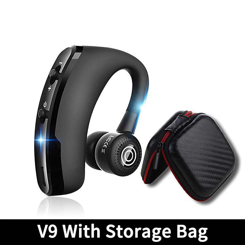 

НОВИЙ Bluetooth-навушники V8 Бездротові стерео HD-навушники V9 Bluetooth Hands In Car Kit With Mic For iPhone Samsung Huawei Phone V9 With Bag