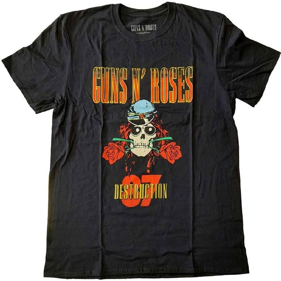 

Guns N Roses Men s UK Tour 87 (Back Print) Slim Fit T-Shirt XX-Large Black XXXXXL чорний