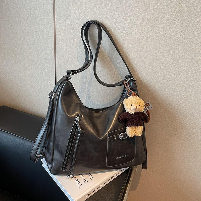 Retro Commuter Tote Bag Women's Large Capacity 2025 New Autumn and Winter Casual Shoulder Messenger Bag Multi-functional Backpack