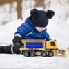 Friction Powered Snow Removal Plow Truck Construction Toy,Inertia Repair Car Toy, Engineering Vehic