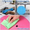 2Pcs Silicone Cake Mat,12 Inch Round Baking Mat with Measurements Reble Turntable Pastry Mats for Rolling Out Dough Cake Pizza and Cookies
