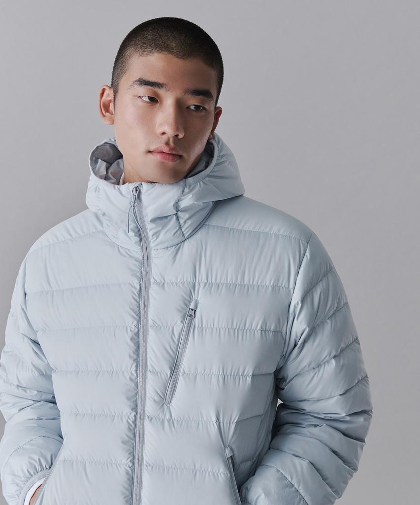 Musinsa Standard [City Leisure] Hooded Light Down Jacket [Cloudy Blue]