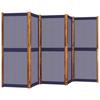 VidaXL Cloison de Séparation 5 Panneaux, Séparateur de Pièce, Écran d'Intimité, Paravent de Salon Chambre Intérieur 4003361