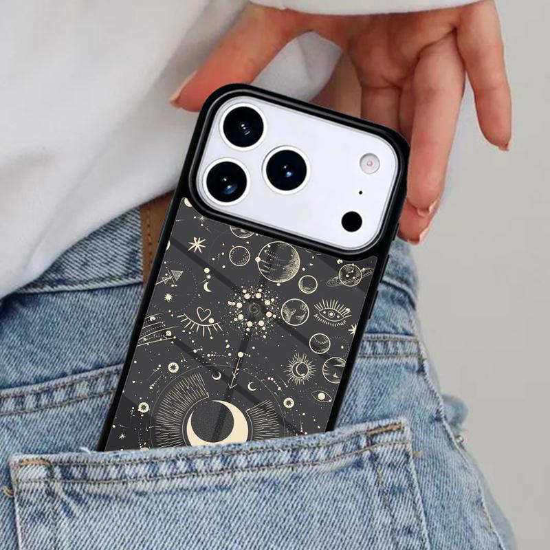 Magic Moon Tarot soft Phone Case for iPhone 17ProMax 12 13 14 15 16e 17 Pro Max Plus Air Cover