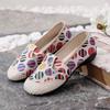 Fashion Ethnic - Print Beijing Cloth Flats | Breathable Slip - On, Anti - Slip Soft Sole, Ideal for Casual & Mom Styles