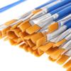 50Pcs Set Painting Brushes Set Flat Brush Painting Watercolor Brush  Oil Painting