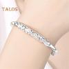 Women Bangle Copper Silver Color Curved Adjustable Smooth Polished Luster Wrist Jewelry Anniversary Birthday Gift Lightweight Bangle