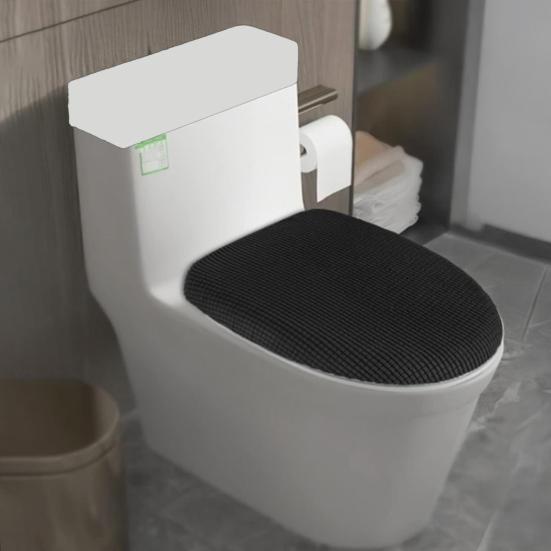 Toilet Cover Corn-patterned Fabric Elastic Strap Non-Slip Stable Toilet Seat Cover Multifunctional Bathroom Decor