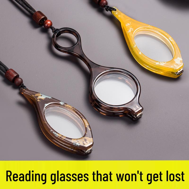Ultra-Light Folding Reading Glasses: Stylish, Portable Neck-Hanging Design for Men & Women