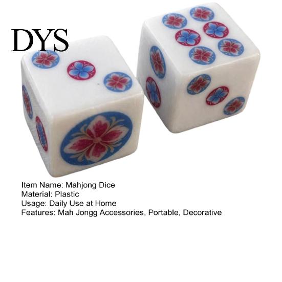 Multiplayer Spielwürfel 2 Stück 25MM Mahjong Set, Dekorativ für Tischspiel, Brett Leicht zu Lesen Casino Motto Party, Mah Jongg Zubehör, Geschenk Männer Frauen