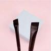 New 2 pieces eyebrow contour brush eyebrow eyeliner brush portable small angle eyebrow brush female makeup tool