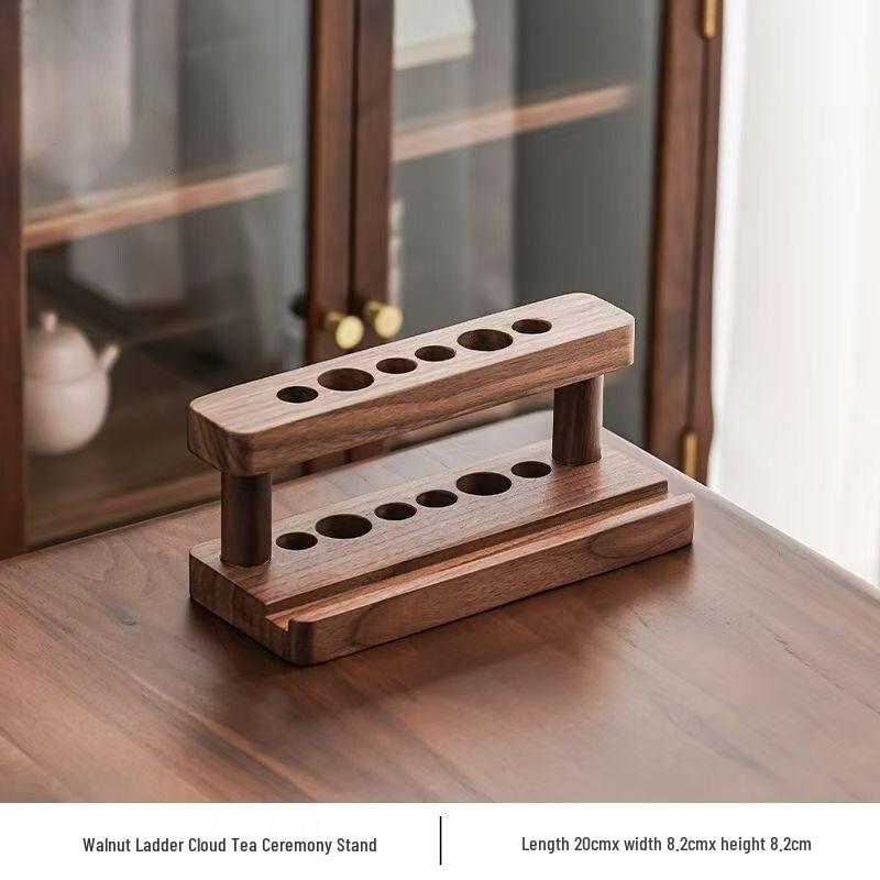 Walnut Wood Kung Fu Tea Ceremony Set - Six Gentlemen Tea Brewing Tools Default
