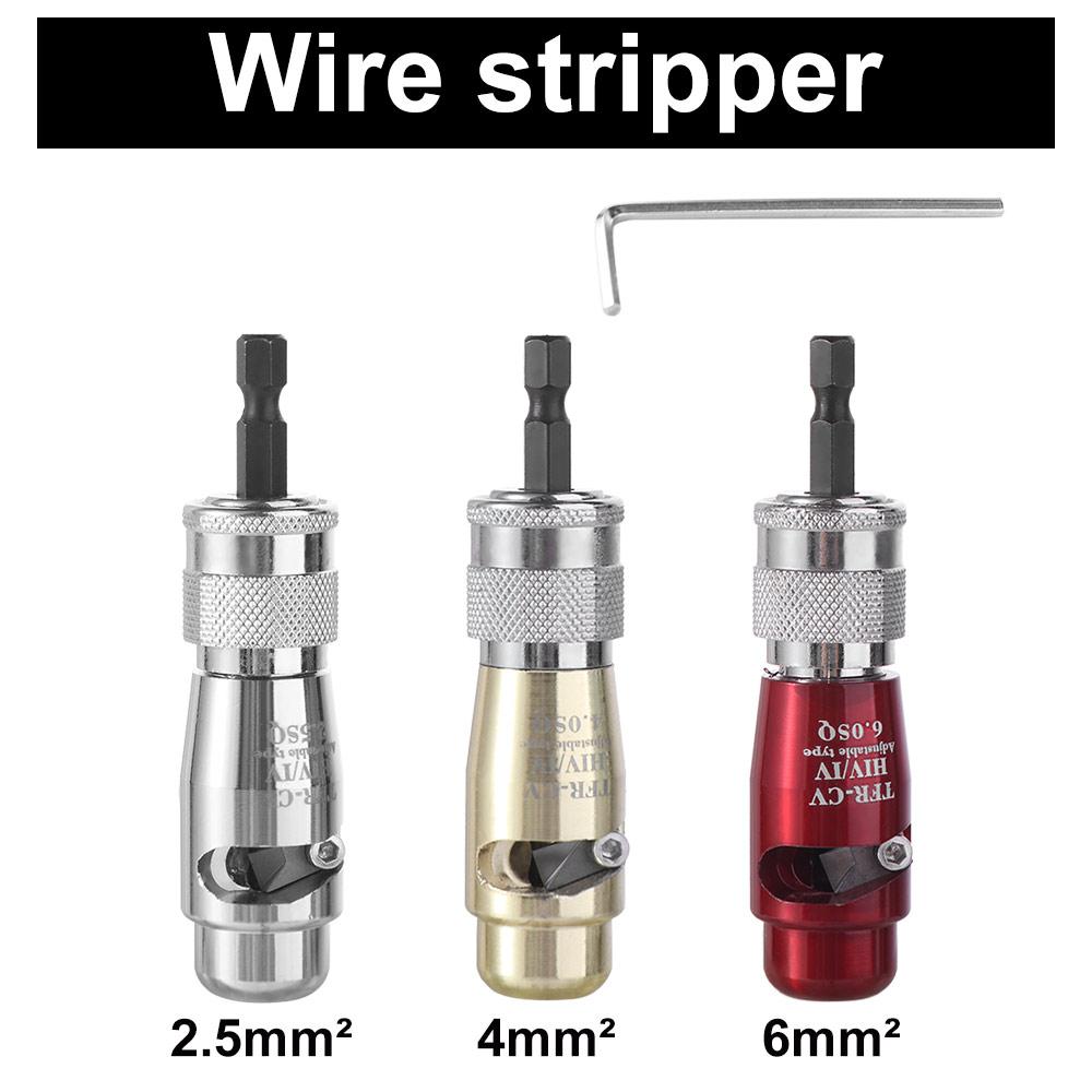 Quickly Stripping Electric Wire Stripper Automatic Stripping Wire Stripper Bit Kit  For Drill