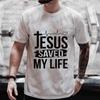 Men's Aesthetic Religious Christian T Shirt Jesus Bible Verse Print Men T-shirt Unisex Harajuku Casual Oversized T-Shirts Tops