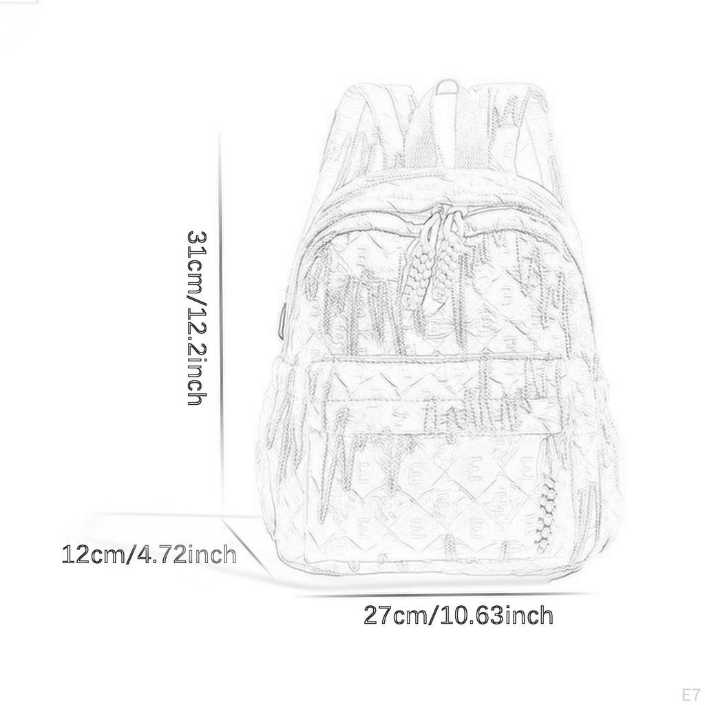 Children's Backpack Spacious Design Weave Zipper Rucksack for Early Education
