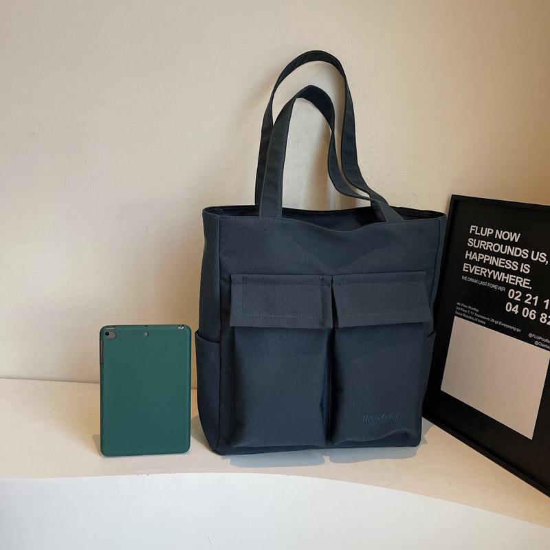 Shoulder Bag Women's Handbag Large Capacity Crossbody Bag Solid Color Tote Bag