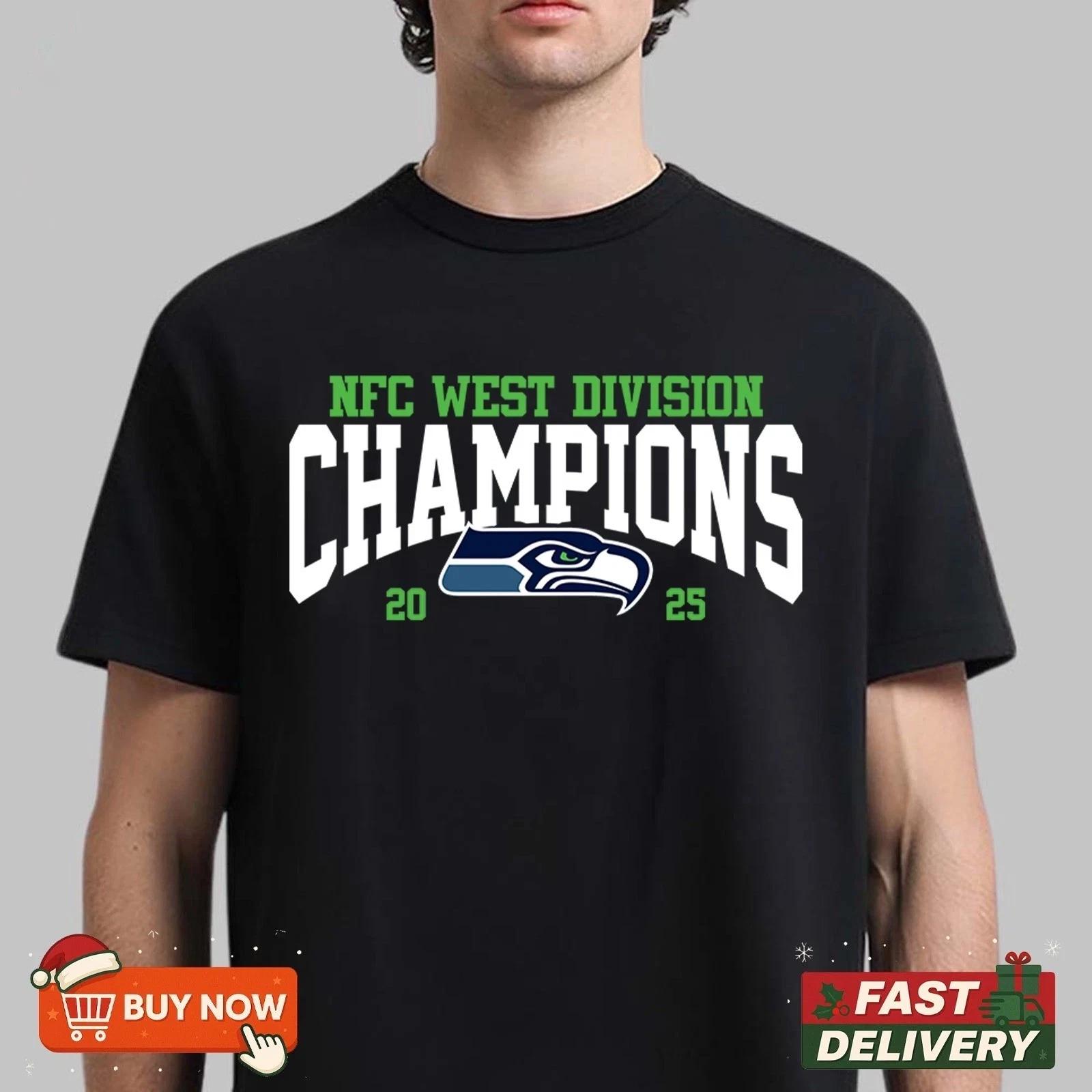 Seattle Seahawk NFC West Division Champions TShirt Unisex Fan Gift S-5XL M