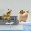 Elephant Statue Resin Art Animal Sculpture Decorative Figurine for Shelf Bedroom Desk Home Miniature