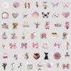 50 Pink IND Style Graffiti Stickers Laptop Hand Account Mobile Phone Case Waterproof Decorative Stickers
