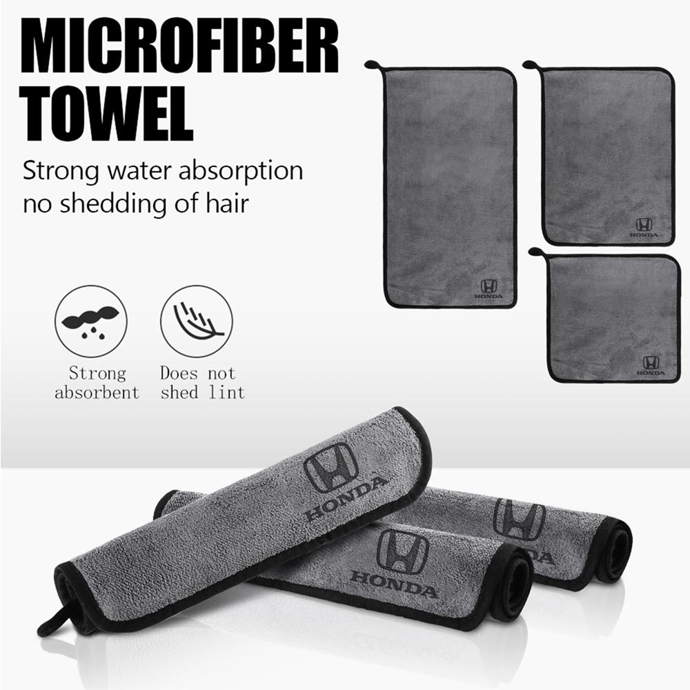 CPZ1 Car Wash Microfiber Towel Auto Cleaning Drying Cloth Care Cloth For Honda Civic Accord Vezel Fit CR-V City CRZ Jazz HRV Odyssey