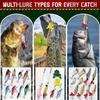 Christmas Advent Toy 24 Days Fishing Bait Set Fishing Bait Advent Toy For Father Boyfriend Grandfather Uncle Neighbor Grandpa