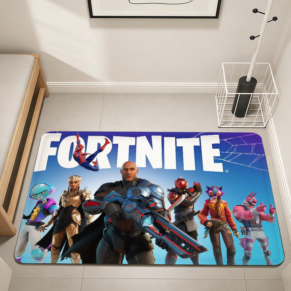 game cool funny art F-Fortnite Home Bedside Rug Kitchen Bath Floor Mat Hallway Balcony Carpet Entrance Doormat hogar Decor