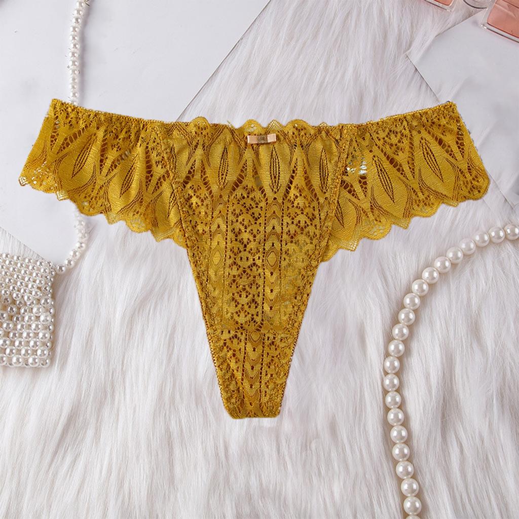Women's Loose Casual Hollow Ice Silk Underwear, Low Waist Thong Low Waist Thong Thong